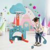 3-in-1 Kids Adjustable Basketball Hoop Set with Balls