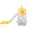 Toddler Slide and Swing Set 5 in 1, Kids Playground Climber Slide Playset with Basketball Hoop Freestanding Combination for Babies Indoor & Outdoor