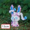 Micro-Particle Building Bblocks Elf Pok√©mon Eevee Family Doll Mmini Assembled Building Blocks Toys Parent-child Teaching Game