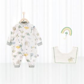 Baby's Pure Cotton Thermal Jumpsuit (Option: Umbrella-66cm)