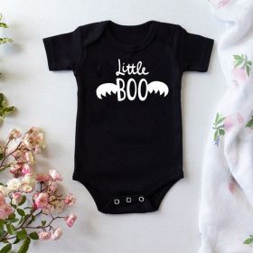 Cotton Jumpsuit Romper Halloween Pumpkin Head Skull (Option: Black 4-Climbing Clothes 6to12 Months)
