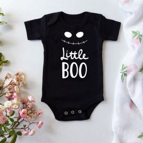 Cotton Jumpsuit Romper Halloween Pumpkin Head Skull (Option: Black 5-Climbing Clothes 6to12 Months)